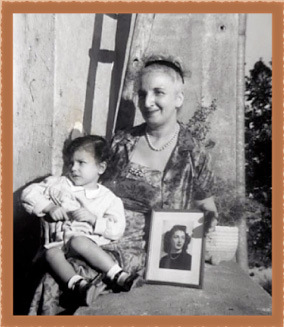 Louise with a young orphan